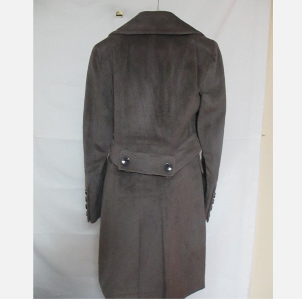 Calvin Klein Premium Double Breasted Angora Wool Coat Light Khaki NWT $495 - Picture 4 of 5